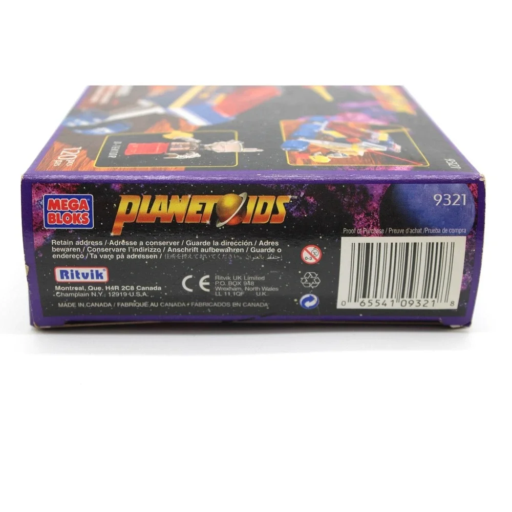 1997 Mega Bloks Blocks 9321 Planetoids Cyborian Rover SEALED 120 pcs NOS